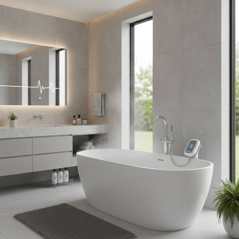 Featured image for Ultrasonic Waves Clean Bathrooms Without Scrubbing