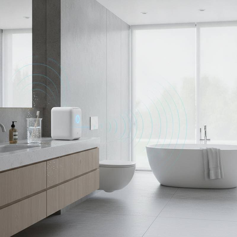 Featured image for How Sound Waves Clean Bathrooms Without Scrubbing