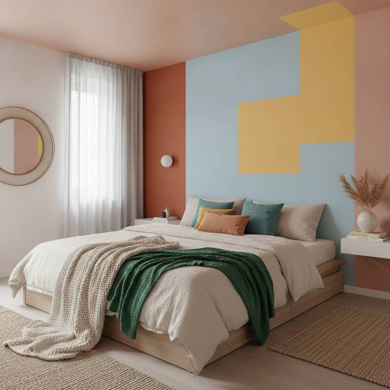 Featured image for Color Blocking Brings Joy Without Bedroom Drama