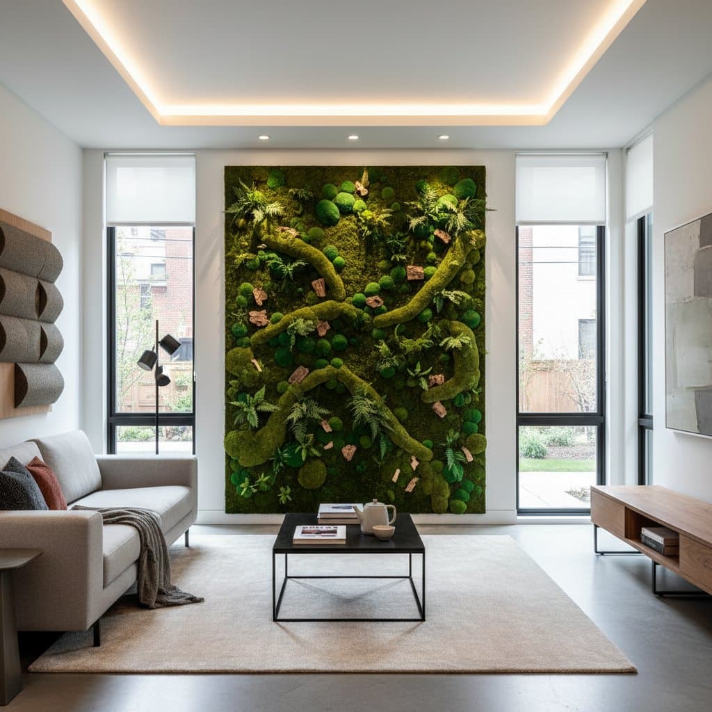 Featured image for Moss Walls Cut Noise Better Than Curtains or Rugs